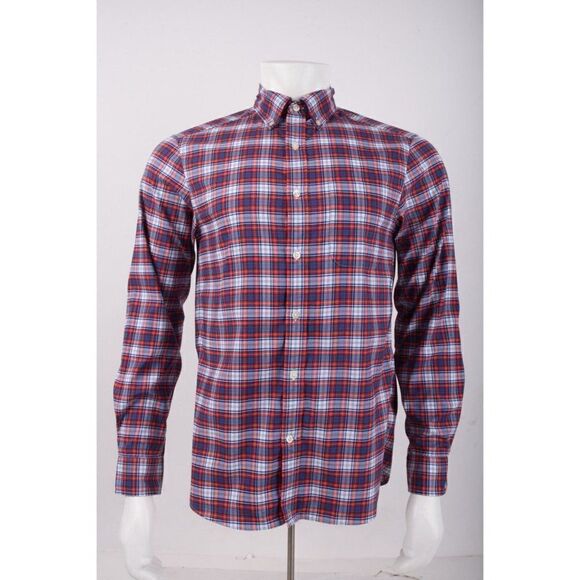 Vineyard Vines Mens Oxford Performance Shirt S Blue Red Plaid OTG On the Go NWT